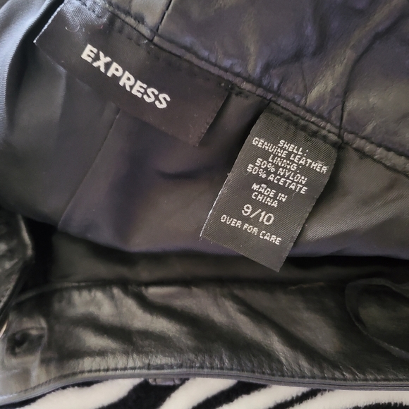 Express Genuine Leather Pants - Picture 2 of 4